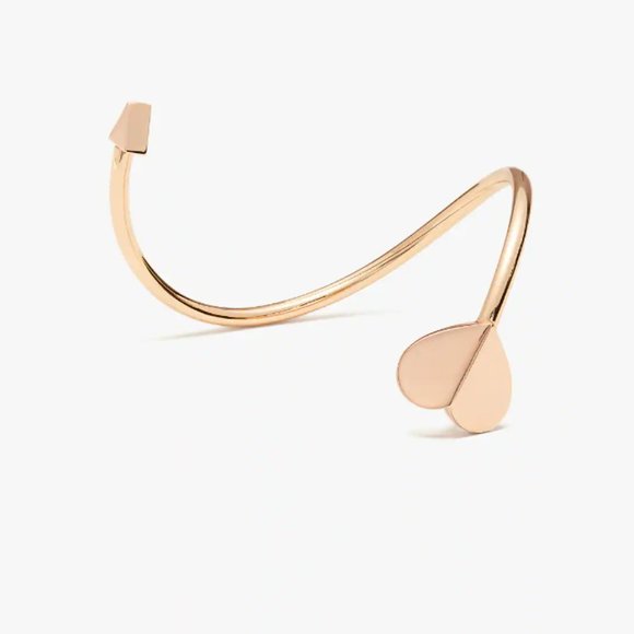 kate spade Heritage Metal Spade Rose Gold Flex Cuff Bracelet - Picture 3 of 10